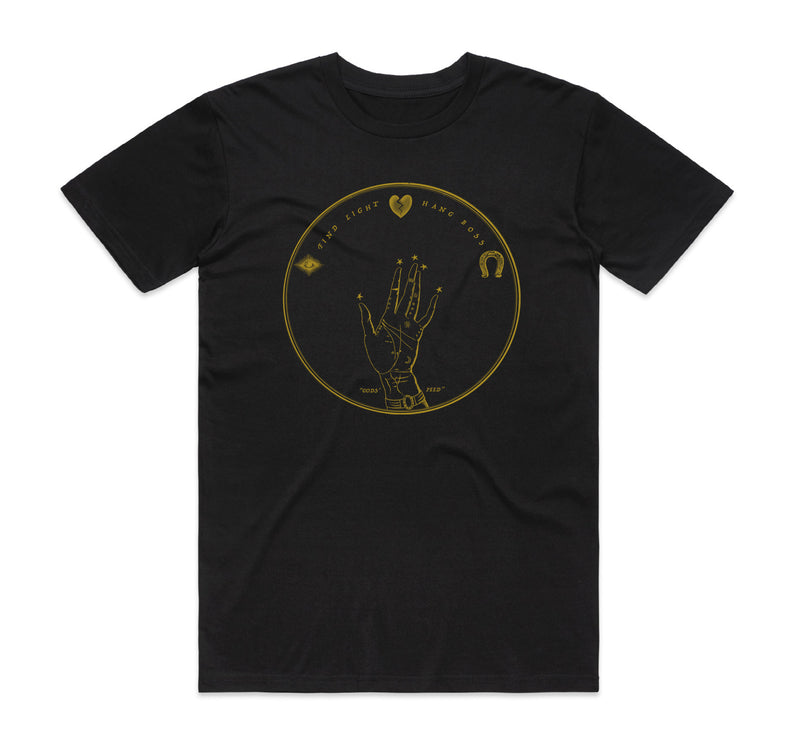 Find Light, Hang Boss Black T-Shirt