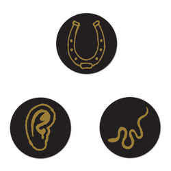 Snake, Ear, Horseshoe Button Set