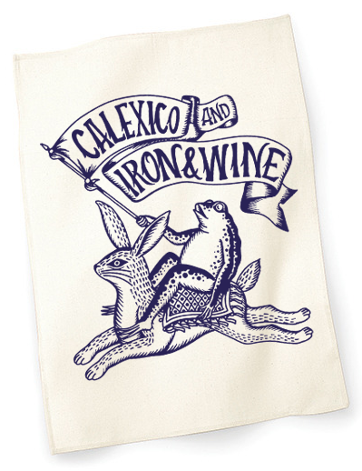 Calexico and Iron & Wine Toad & Hare Tea Towel Other- Bingo Merch Official Merchandise Shop Official