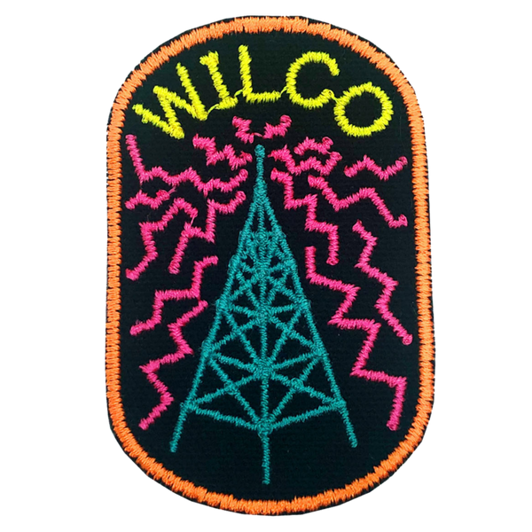 Radio Tower Patch - Orange Border