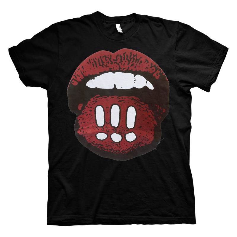 !!! Mouth Black T-shirt- Bingo Merch Official Merchandise Shop Official