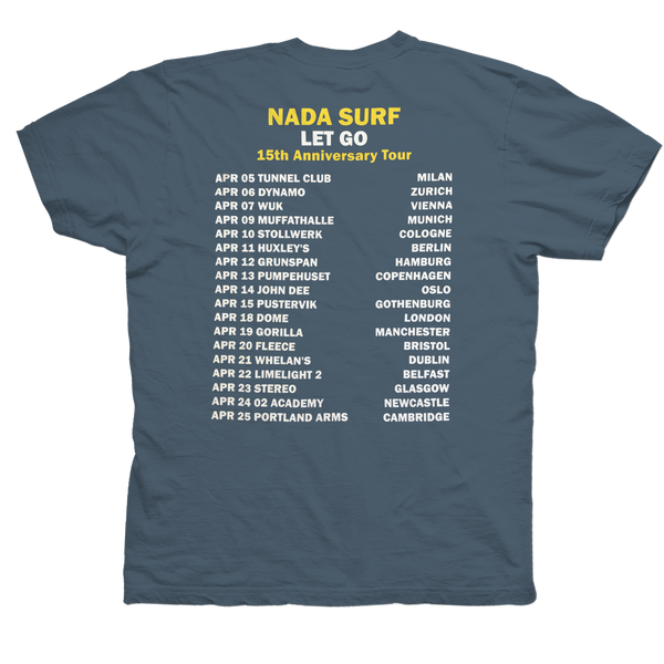 Nada Surf Let Go T-Shirt- Bingo Merch Official Merchandise Shop Official